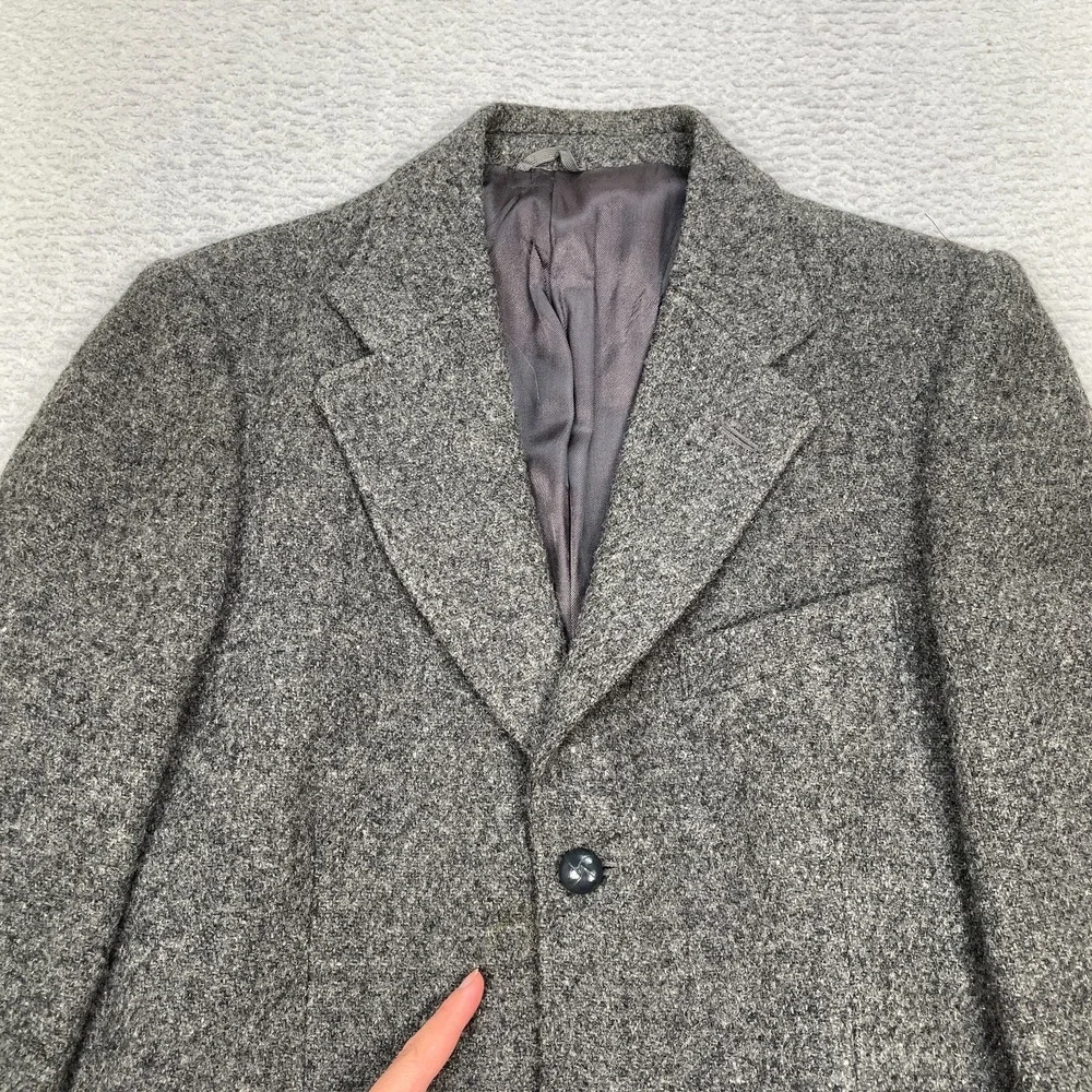 Vintage Dunn & Co Harris Tweed Blazer Mens Size 36 Wool